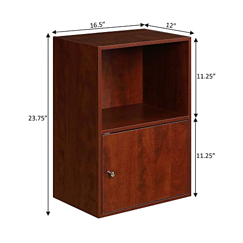 Convenience Concepts Xtra Storage, 1-Door, Cherry #TOP2