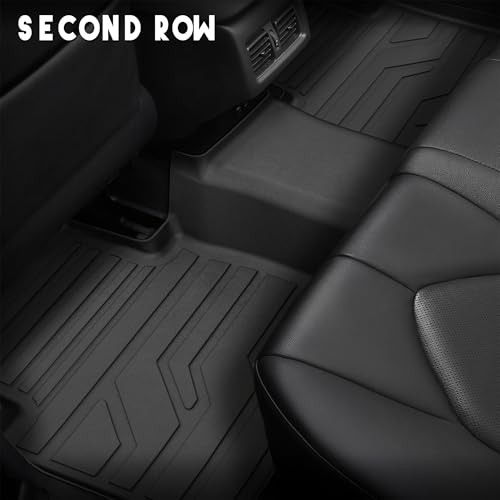 KARPAL Floor Mats Fit for Toyota Camry 2025 2026 Hybrid/SE/LE/XLE/XSE, Custom Fit All Weather TPE Camry Accessories 1st & 2nd Row & Trunk Mat Full Set Floor Liners - Thumbnail 4