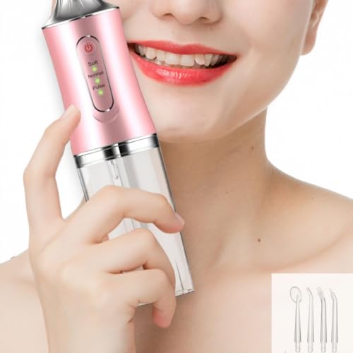 Irrigador Oral Limpeza Profunda Dental e Gengiva Jato D àgua Supersônico 3 Modos Diferentes Portatil
