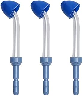 Nasal Washing Replacement Tips Compatible with Waterpik Water Flossers and Other Brand Oral Irrigators, 3-Pack (Nasal irrigator Tips)