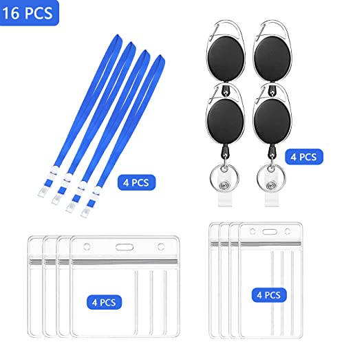 WACH AUF Porta Badge, Porta Badge con Cordino