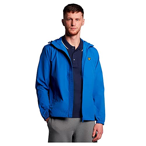 Lyle & Scott Zip Through Hooded Jacket - Bright Blue -M