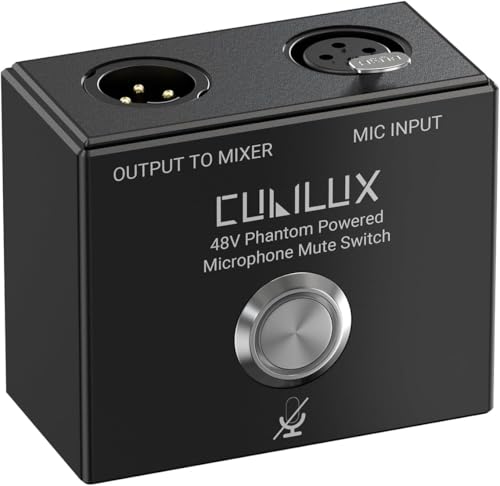 Commutateur de coupure XLR de microphone Cubilux MMX-1 en alliage d'aluminium durable