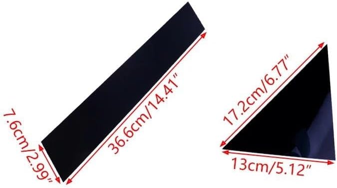に適合する クライスラー 300/300C 2005-2006 2007-2008 2009-2010 グロスブラック 左右ドアピラ