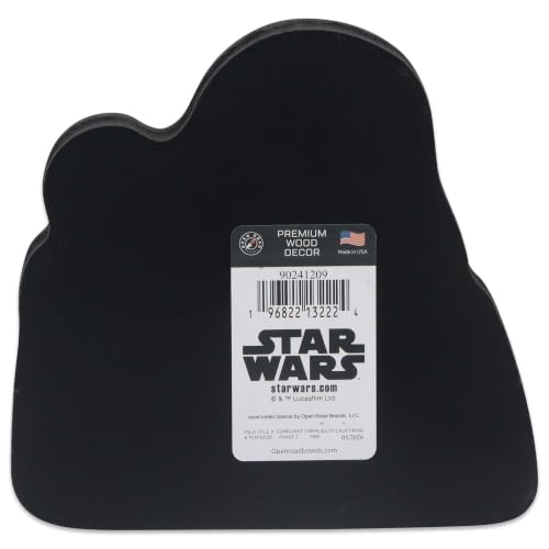 Image of Disney Star Wars Darth Vader Candy Shelf Sitter Decor | Funny Chunky Wood Block Tabletop Decoration for Halloween