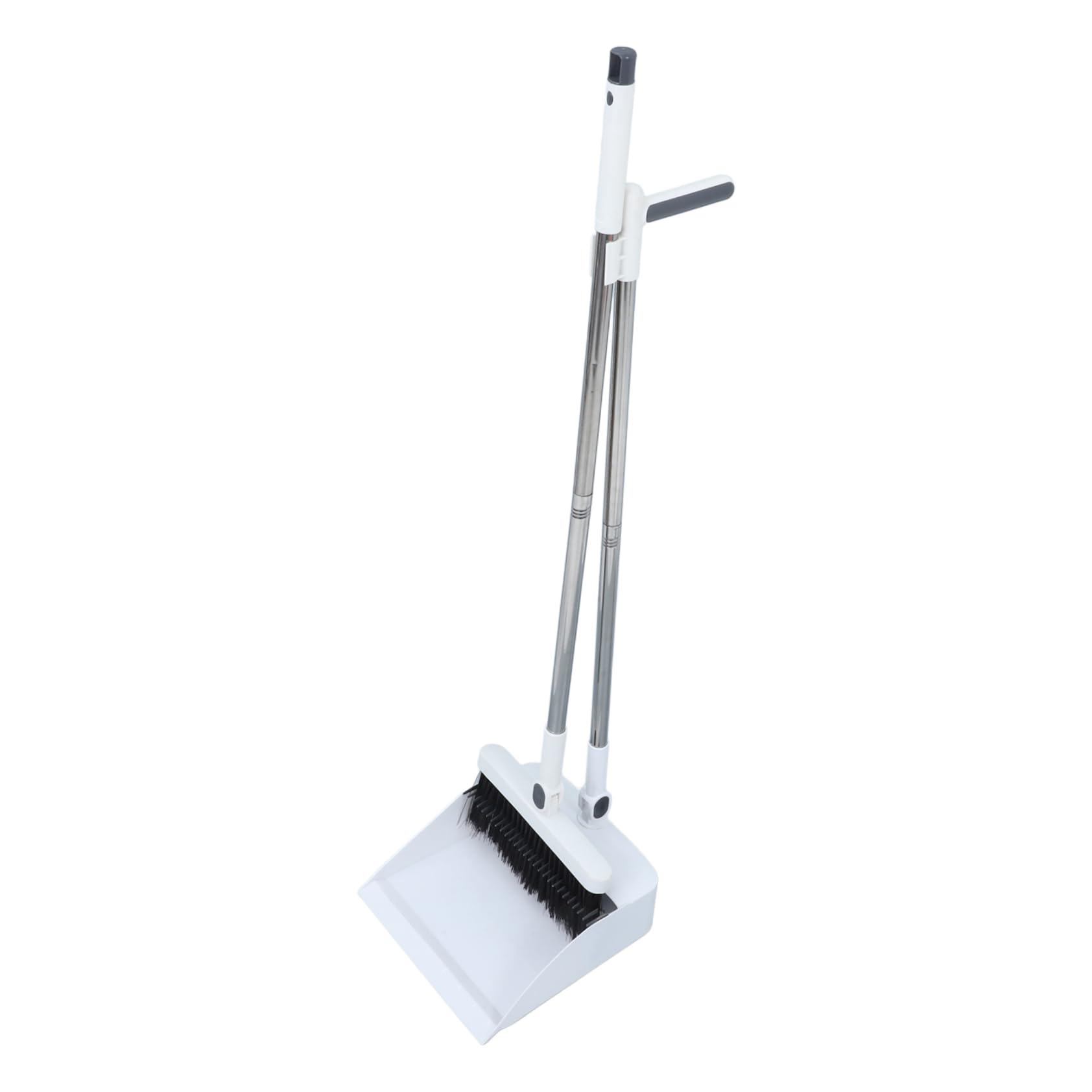 Didiseaon Set Broom Dustpan Set Brooms Cleaning Favor Dust Sweeper for Floors Sweeper Broom Portable Sweep Broom Home Cleaning Device Outdoor Sweeper Standing Dustpan Lobby Broom White Pp
