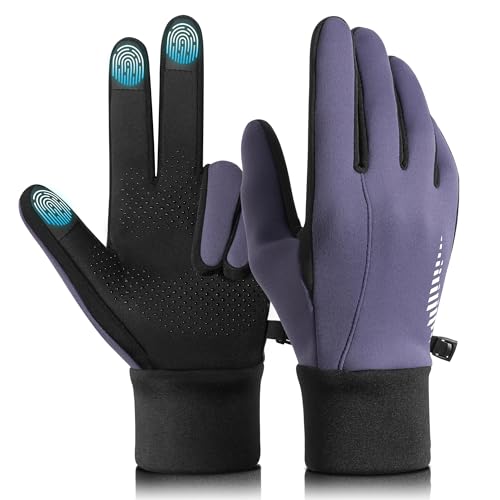 Image of rivmount Winter Gloves Women Men, Cold Weather Touch Screen Liner Glove, Windproof 3-Layers, for Running, Cycling, Biking, Hiking, Driving