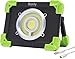 Produktbild Ronly tragbare LED Arbeitsleuchte - Outdoor wasserdicht Wireless wiederaufladbar 20W Flut Licht 1200lm 6600mAh Doppel-USB-Port Spotlight für Camping, DIY Aufgabe und SOS-Notfälle