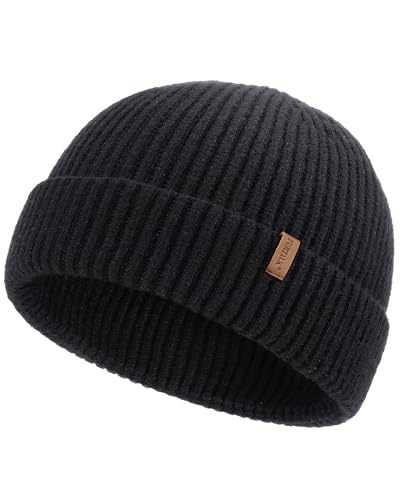 FURTALK Fisherman Beanie for Men Women Sytlish Short Cuff Knittet ...
