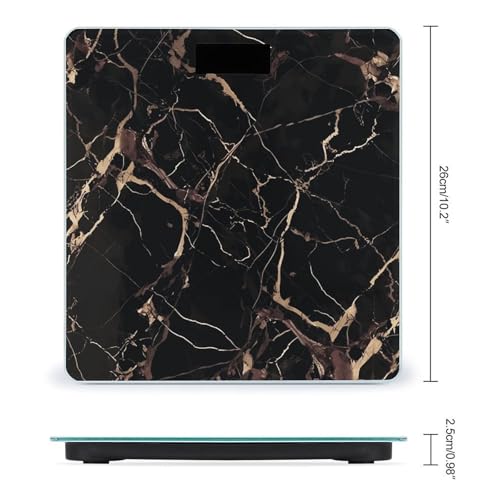 Báscula de baño digital con vidrio templado, capacidad 400 lb miniatura 2