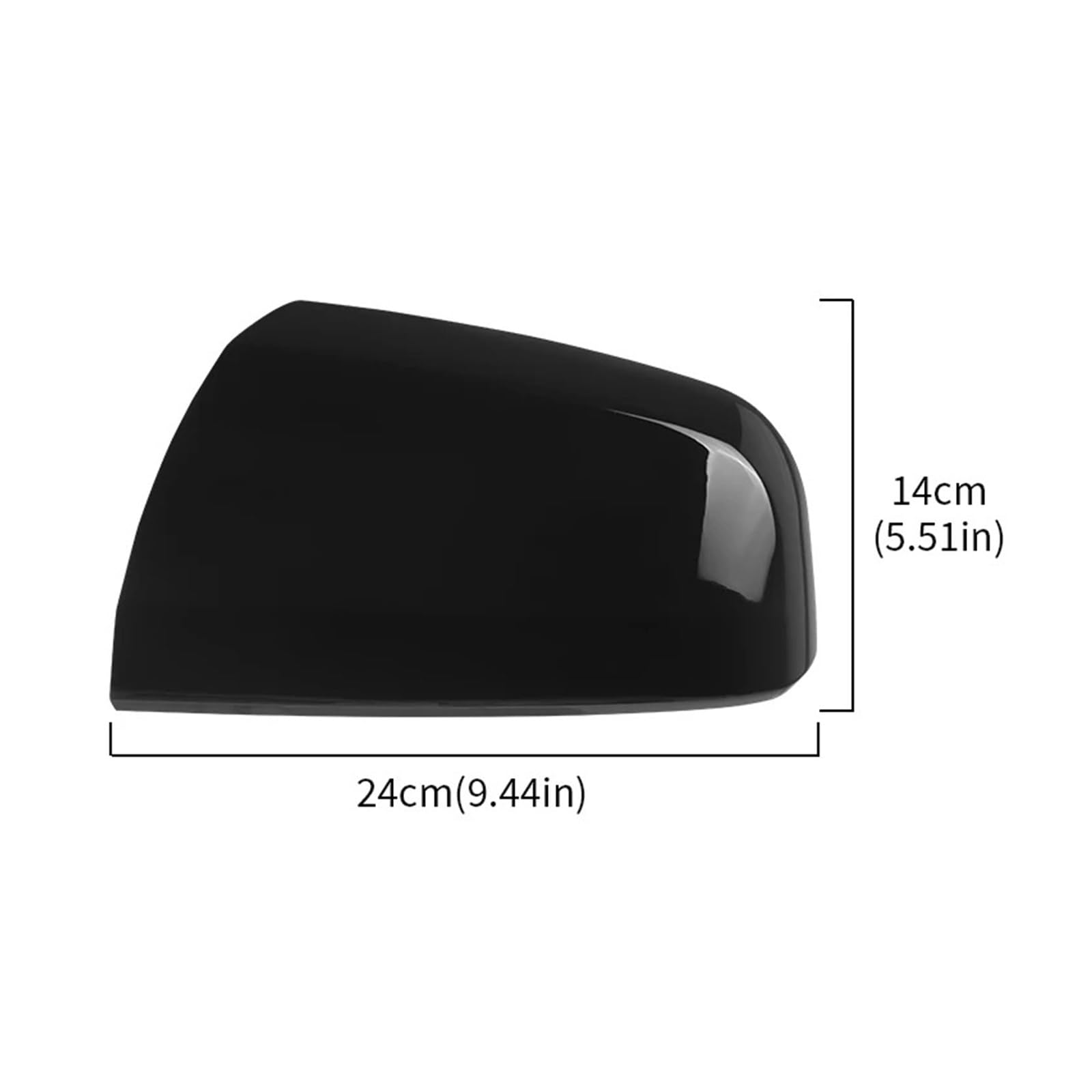 Calotta Specchio Per Opel Per Vauxhall Per Zafira B MK2 2008-2014 Specchietto Retrovisore Laterale Auto, Nero Lucido/bianco(Carbon Fiber Left)