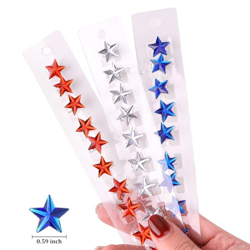 YISSION 30 unidades pinzas para cabello 4 de Julio miniatura 6