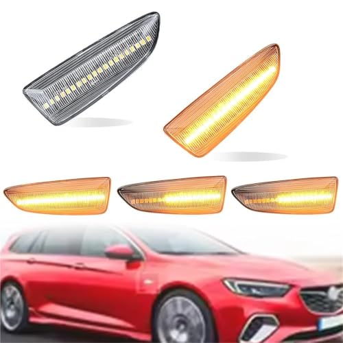 Intermitentes LED dinámicos para Buick Regal 2018 2019 de posición lateral 4