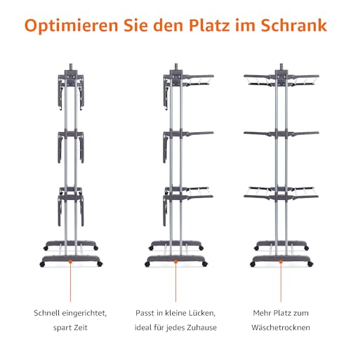 Wäscheständer mit Rollen von Amazon Basics 40 m