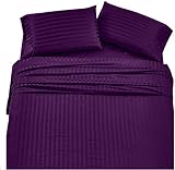 DIYHMH Lightweight Super Soft Easy Care Egyptian Cotton 6-Piece Queen Size Sheets Set Fits Upto 17"