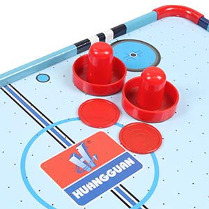 Tallo Table Top Air Hockey Game 24-Inch, Electronic Strong Air-Powered With 2 Pucks, 2 Pushers, Light Weight, Portable Travel-Size, Air Hockey Table For Kids #TOP7