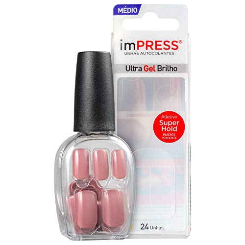 Unhas Autocolantes Impress Color Médio Fresh Start, Kiss New York
