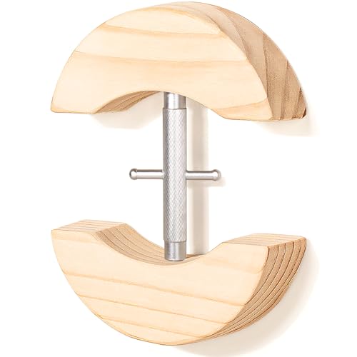 Upgraded Hat Stretcher for Fitted Hats, Adjustable Cowboy Hat Stretcher Fit All Caps - Wooden Heavy Duty of Cap Extender w. a Rotating Rod