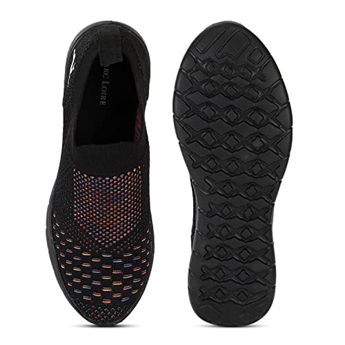 Image of Marc Loire Women's Lightweight Athleisure Knitted Active Wear Slip-On Casual Shoes
