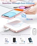 AGPTEK Wireless Charger, Qi-Certified 15W Max Fast Wireless Charging Pad Compatible with iPhone 17/16/15/14/13/12/12 Pro/11/XS/X/8, for Samsung Galaxy S25/S24/S23/S22/S21/S20/S10, AirPods Pro, White - Image 5