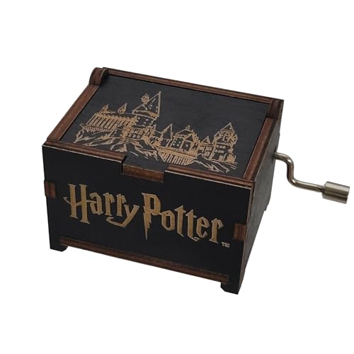 TheLaser'sEdge, Harry Potter Mini Music Box with Movies Hedwig's Theme, Gifts for Women, Men, Birthday, Christmas, Mother’s Day, Anniversary or Merchandise Décor (Hogwarts)