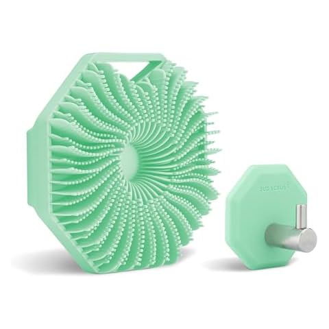 Sud Scrub® Body Scrubber + Shower Hook Set (Mint) Cover