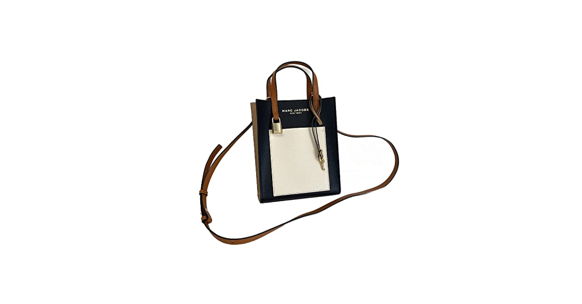 ★ m ★　Herlipto Two-Tone Mini Flap Marc Jacobs H002L03FA22 Mini Smoked Almond Tan/Brown/Cream