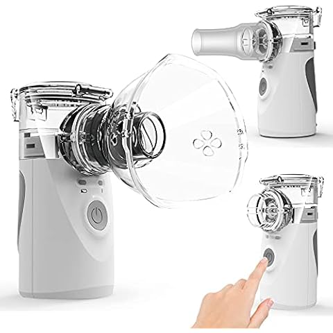 ASOMI Nebulizer, Nebulizer Machine for Adults and Kids, Battery-Operated Nebulizer of Cool Mist, Ultrasonic Mesh Nebulizer for Breathing Problems, Used at Home, Office, Travel Cover