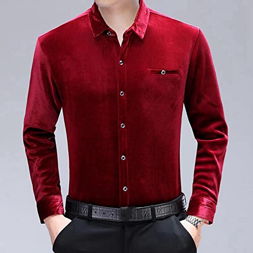 Veste chemise d'hiver homme contre le froid doublée velours épais à poche