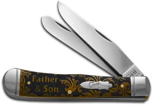 Case XX Knives Father and Son Antique Bone Trapper 1/500 Stainless Pocket Knife CA58182 FS