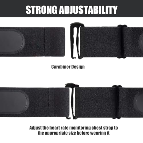 1 pieza Pulsómetro Banda Elástica Ajustable (70 cm a 105 cm) para Pulsómetro para Garmin Wahoo Polar H10 H9 Coospo Magene Bryton LIVLOV Sensores de Distancia 45mm - imagen 3