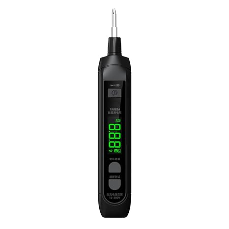 Portable Voltages Measurement Tool with Digital Screen Rechargeable Battery for Projects Maintenance Voltages Measurement Tool