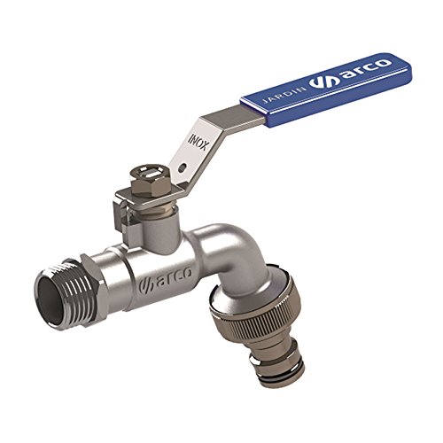 Arco jardin - Grifo esfera boquilla enchufe 1/2 mando inoxidable jardin