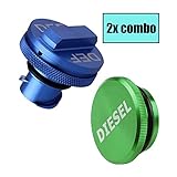 Yuzlder Magnetic Diesel Fuel Cap & DEF Cap for Dodge RAM Trucks (2013-2018) Dodge Ram Diesel Trucks 1500 2500 3500 The Original Lightweight Design