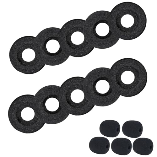 Ersatz Ohrpolster für Plantronics Headset, Schaumstoff Ohrpolster kompatibel mit Plantronics Blackwire C320 3210 3220 3320 3225 HW251N HW261N HW510 HW520 HW720 H251N H261N H351N Kopfhörern (10 Stück)