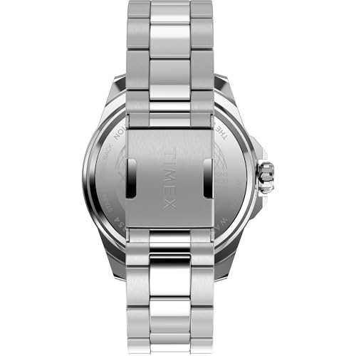 Timex Men's Essex 46mm Watch - Black Link Bracelet Black Dial Silver-Tone Case by Timex - Image 3