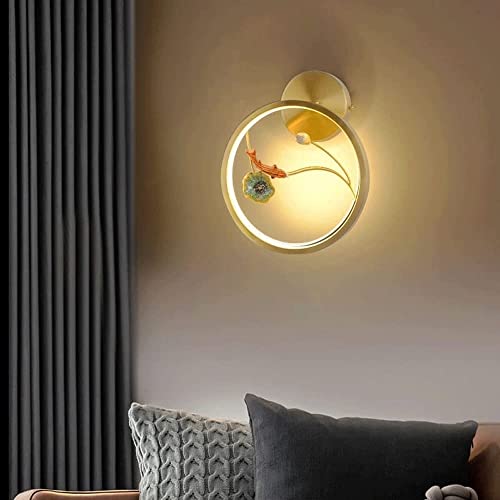 Aplique de pared de latón antideslumbrante para pasillos oscuros 3