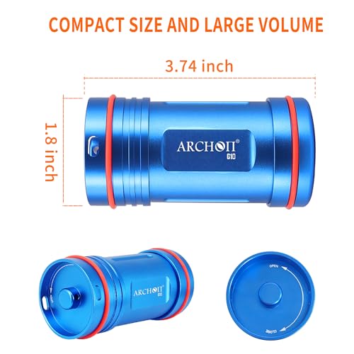 ARCHON Caja Impermeable de Aleación de Aluminio para Llaves de Automóvil, Estuche Seco para Llaveros, Pequeño Kit para Navegación, Natación y Buceo miniatura 2