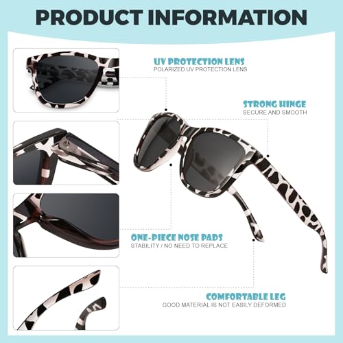 Image of Kids Polarized Sunglasses for Girls Boys UV400 Protection Classic Fashion sun Glasses Lightweight Material Age 3-10
