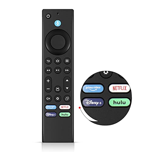 Mando a distancia por voz de repuesto para Omni Series Fire TV 4K UHD Smart TV 4K65M600A 4K50M600A 4K43M600A 4K55M600A 4K75M600A y Fire TV 4-Series 4K43N400A 4K50N400A 4K55N40A Cover