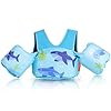 HeySplash Kids Swim Vest, Toddler Swim Arm Sleeves Learn-to-Swim Water Wings Swim Arm band Floats with Shoulder Strap…