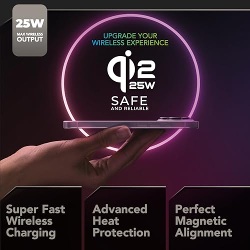 Chargeur magnétique Cellularline MAG Pad Qi2 pour smartphone blanc - 3