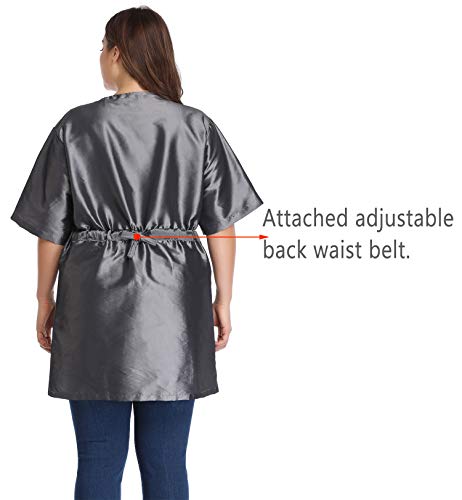 Hair Stylist Grooming Smocks for Women, Barber Apron Jacket Vest for Hair Salon, Dog Groomers, Nail Tech, Massage Therapist, Esthetician - Thumbnail 4
