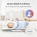 Grownsy Babywaage mit Abnehmbarem Tablett – Multifunktionale Waage für Babys, Neugeborene, Haustiere und Erwachsene bis 150 kg, mit Hold-Funktion, 70 cm Größenmessung, 5 Einheiten, LED-Anzeige