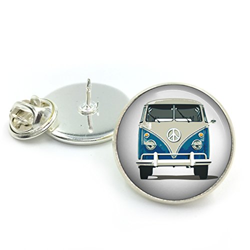 Butterfly N Beez Plateado VW Camper Van Lapel Pin| Autocaravana| camioneta camioneta VW| VW| VW Camper Regalo para él| Pasador de Corbata| Corbata