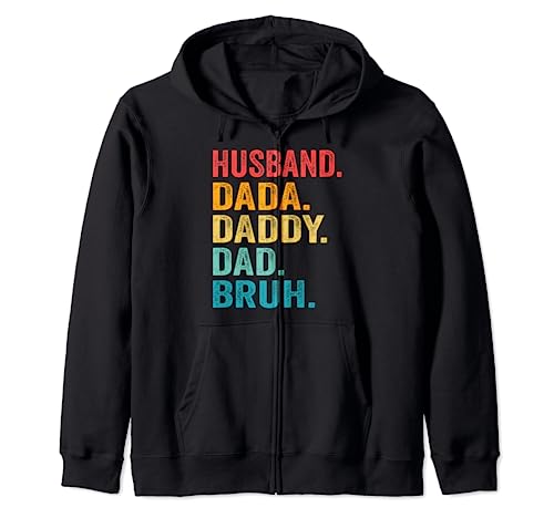 Husband Dada Daddy Dad Bruh Men Hubby Funny Vintage Father Sudadera con Capucha