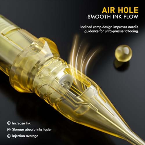 LIUMATE Tattoo Nadeln 20 stück # 12 Standard 7RL Round Liner Patronen Nadeln Einwegnadeln Professionelle Cartridge Needles für Rotation Maschine Stift (1207RL)