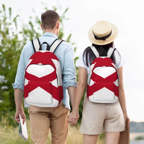 Sac à dos voyage imprimé Alabama avec compartiment ordinateur renforcé