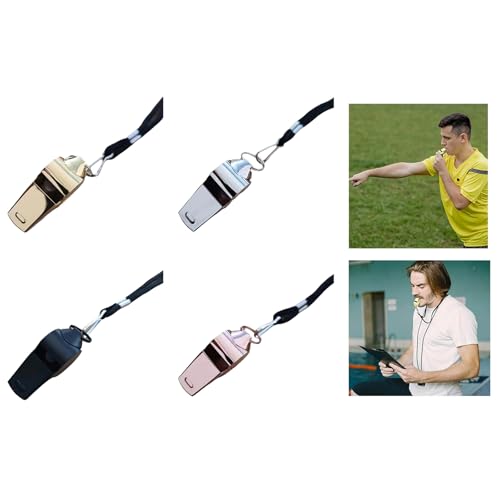 Silbato Deportivo de Acero Inoxidable con Cordón Largo miniatura 2