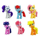 6 para coleccionar a la vez: los personajes disponibles son Pinkie Pie, Twilight Sparkle, Applejack, Rarity Raindbow Dash y Fluttershy.